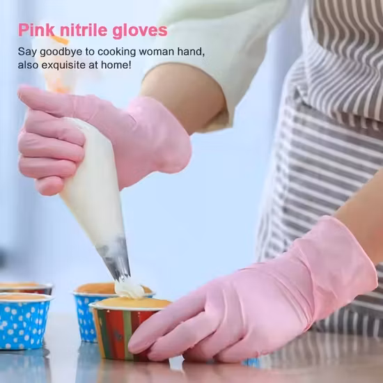 Embellissement et soins de santé jetables Gants citoyens en nitrile bleu