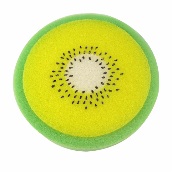 Tampons à récurer en tissu propre et efficace en éponge de fruits avec cuisine domestique