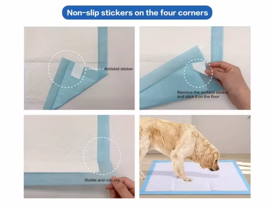 Couche-culotte de formation de nettoyage de chiot de chien de compagnie jetable absorbante élevée