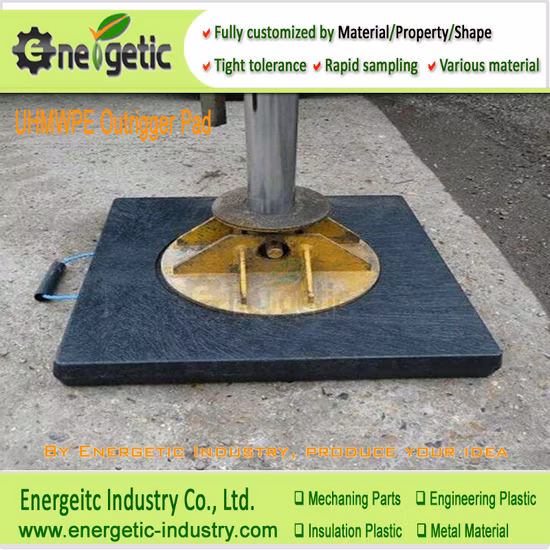 UHMWPE/HDPE Jack Pad/Crane Pad/UHMWPE résistant à l'usure Crane Leg Support Pads/HDPE Portable Crane Outrigger Pads